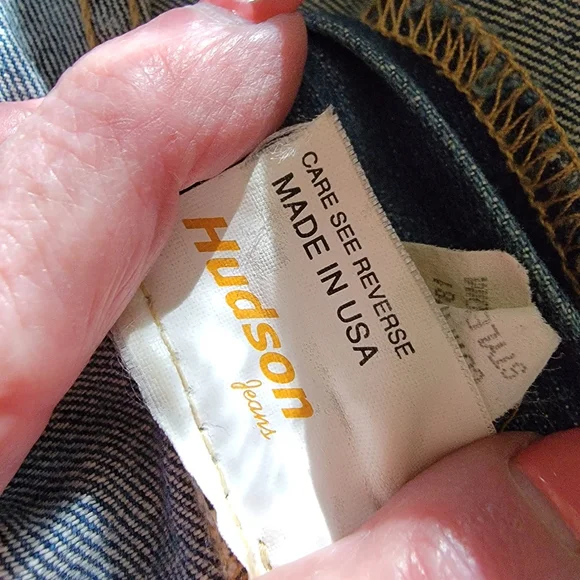 HUDSON | Vintage 2002 Made in USA Mid Waist Flared Jeans w/Zip Pockets Sz.29 - Picture 4 of 16